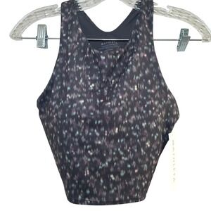 Athleta Conscious Crop bra women's small a-c cups multicolor workout gym active